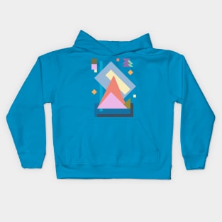 Minimal Abstract Geometric Design Kids Hoodie